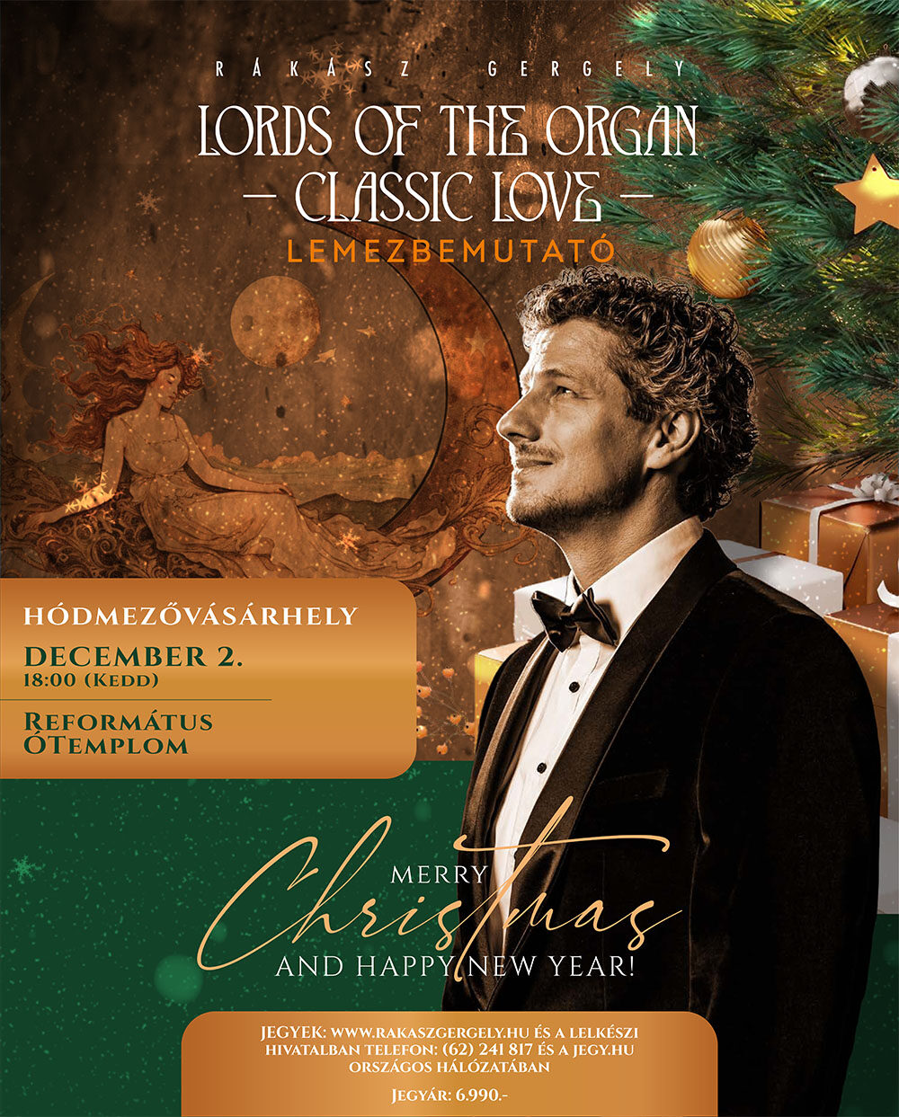 Alkalmaink Rákász Gergely adventi orgonaestje a hódmezővásárhelyi Református Ótemplomban 2025. december 2-án